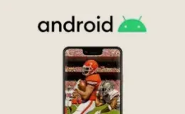 Téléphone Android avec une application IPTV ouverte